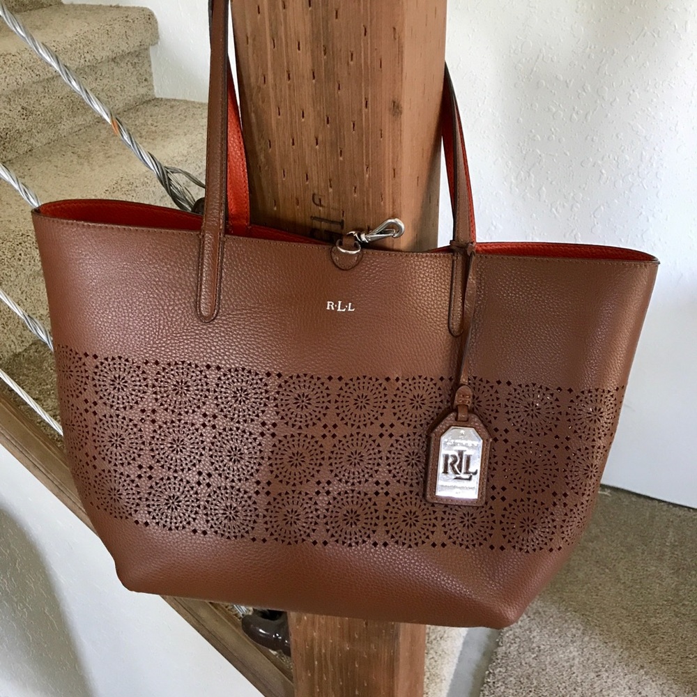 Ralph Lauren Large Cutout Tote